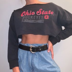 Cropped Ohio State Crewneck